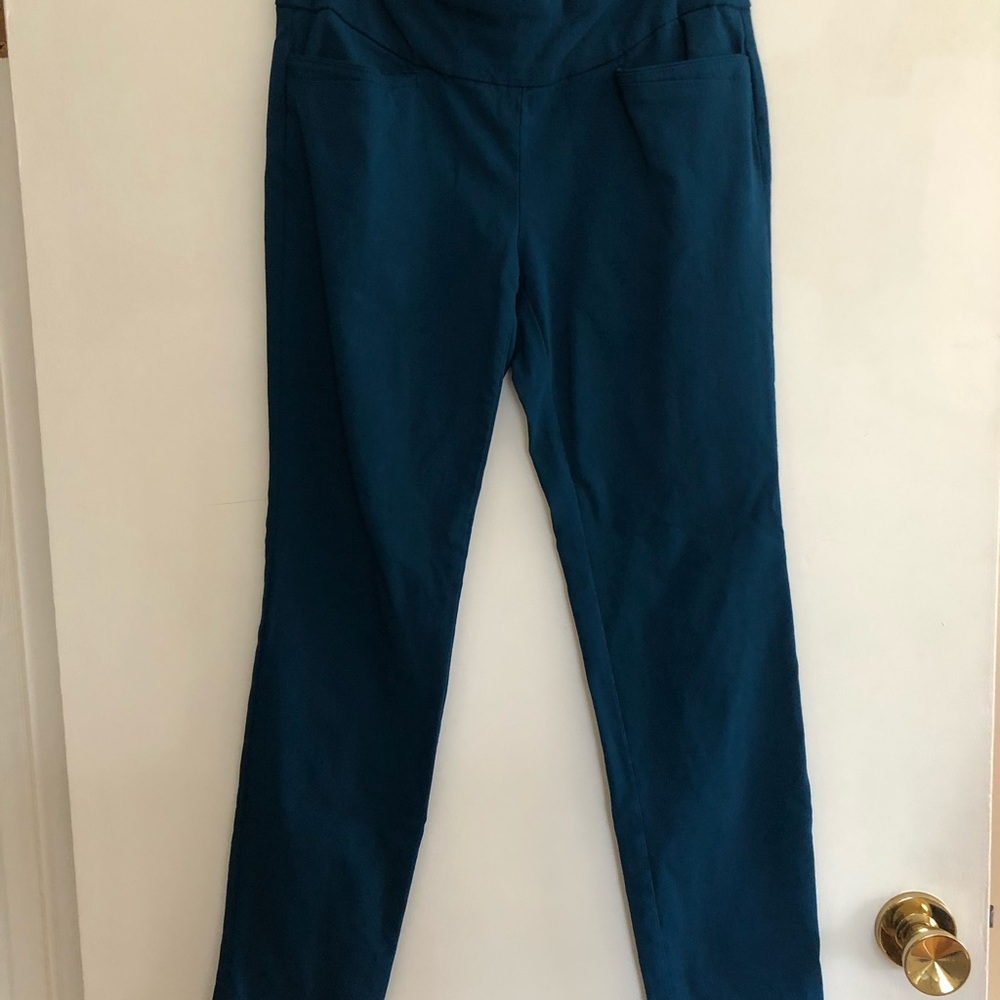 Van Heusen Business Casual Stretch Pants, Size 2, Teal